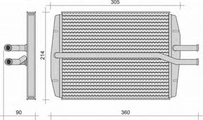 MAGNETI MARELLI 350218256000 -  Теплообменник, отопление салона